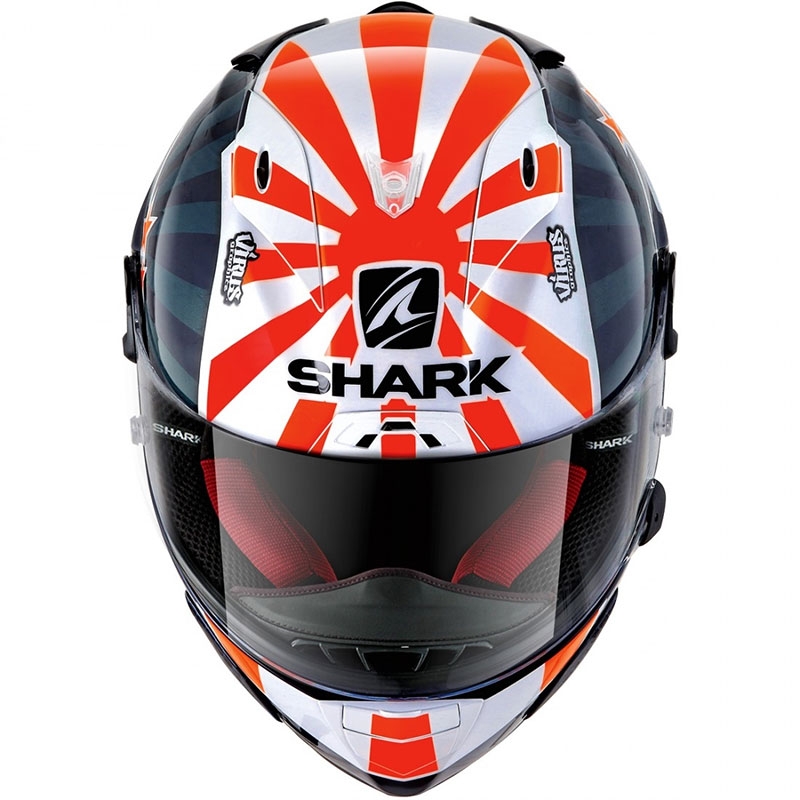 Integralny kask motocyklowy SHARK RACE-R PRO Zarco Replica 2019 niebiesko-biało-pomarańczowy wyprzedaż