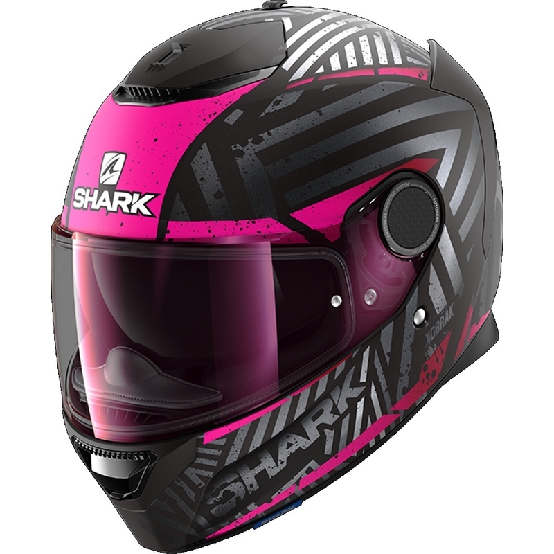 Integralny kask motocyklowy SHARK SPARTAN 1.2 Kobrak czarno-szaro-różowy wyprzedaż