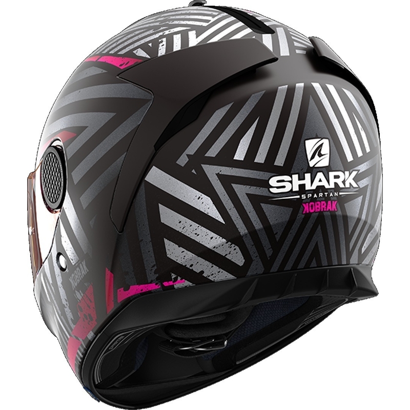 Integralny kask motocyklowy SHARK SPARTAN 1.2 Kobrak czarno-szaro-różowy wyprzedaż
