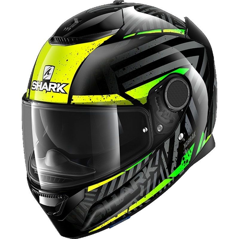 Integralny kask motocyklowy SHARK SPARTAN 1.2 Kobrak czarno-żółto-zielony
