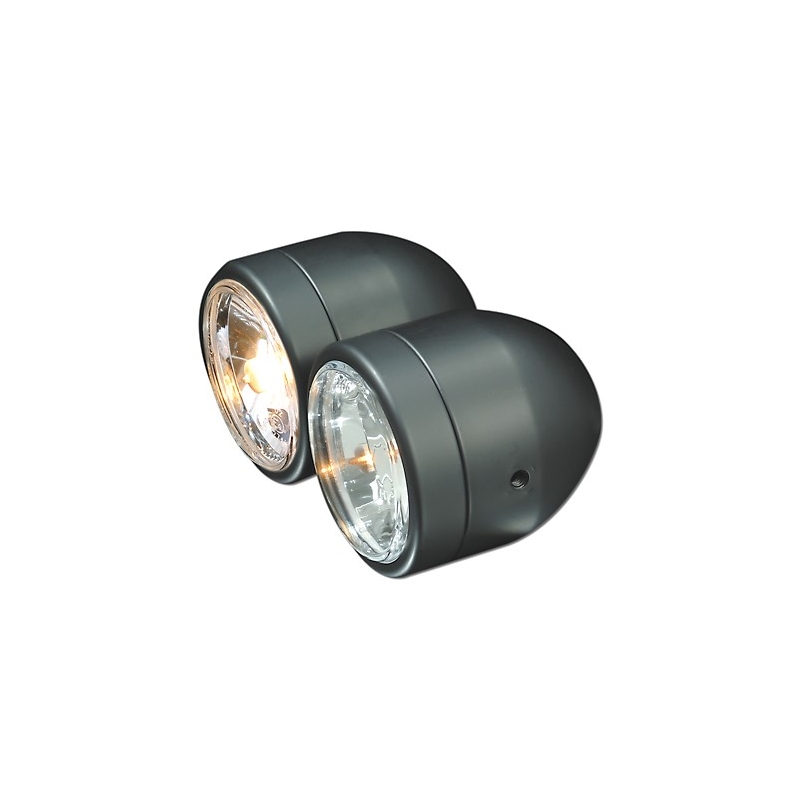 Uniwersalna lampa przednia podwójna czarna wyprzedaż
