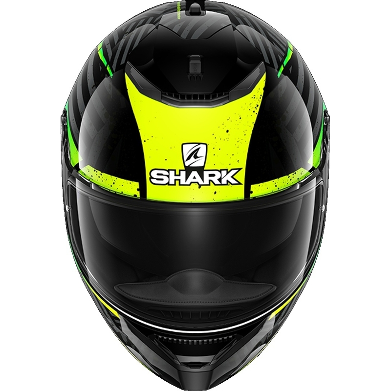 Integralny kask motocyklowy SHARK SPARTAN 1.2 Kobrak czarno-żółto-zielony