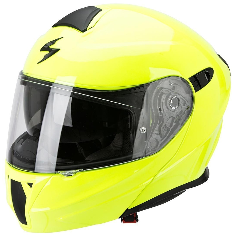 Szczękowy kask motocyklowy Scorpion EXO-920 fluo żółty