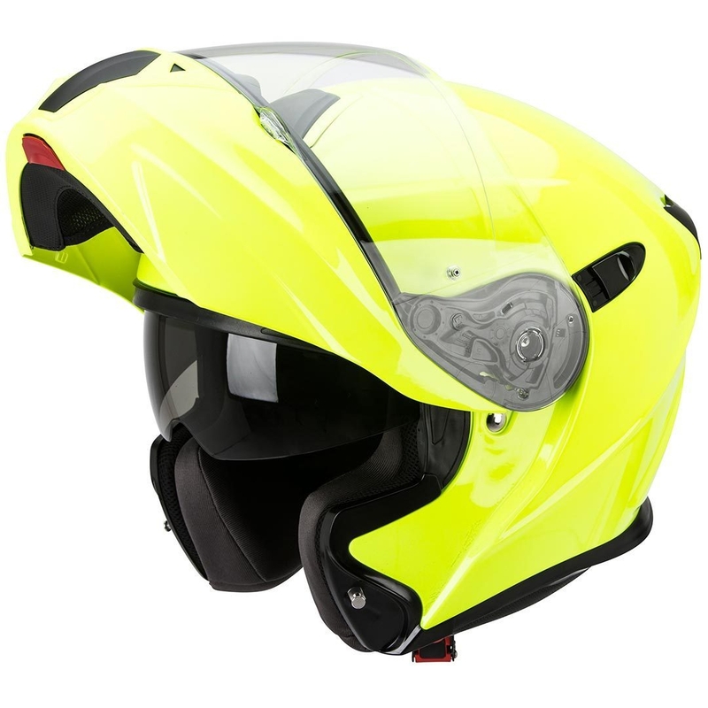 Szczękowy kask motocyklowy Scorpion EXO-920 fluo żółty