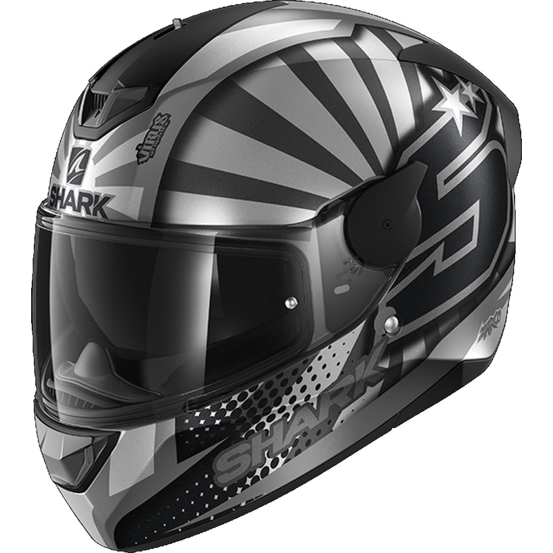 Integralny kask motocyklowy SHARK D-SKWAL 2 Zarco 2019 Mat Replica czarno-szaro-srebrny wyprzedaż