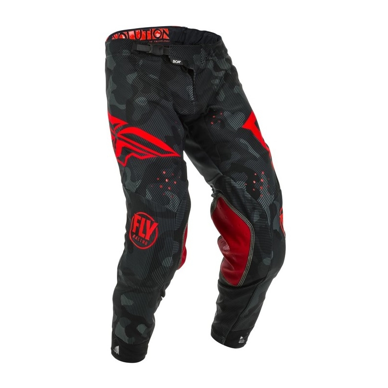 Motocrossowe spodnie FLY Racing Evolution czerwono-czarne