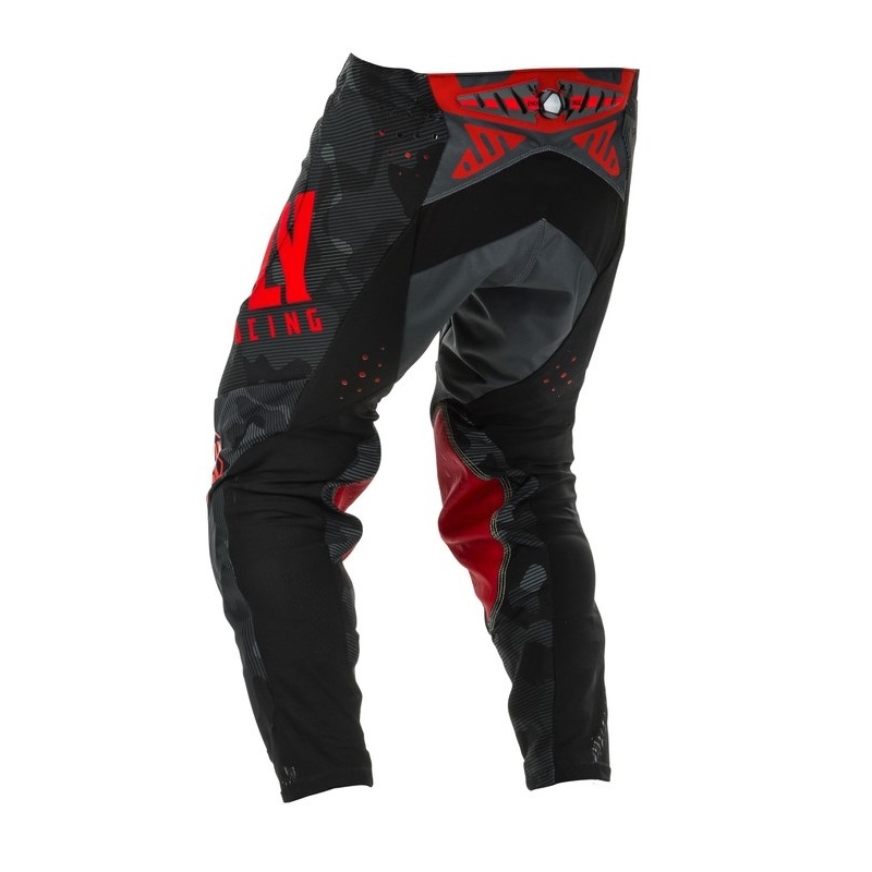 Motocrossowe spodnie FLY Racing Evolution czerwono-czarne