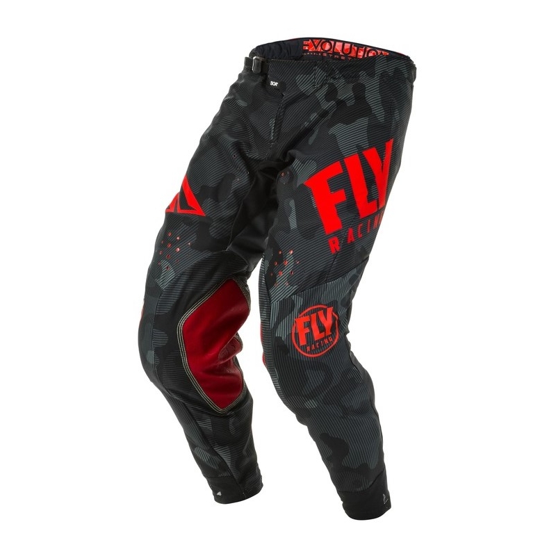Motocrossowe spodnie FLY Racing Evolution czerwono-czarne