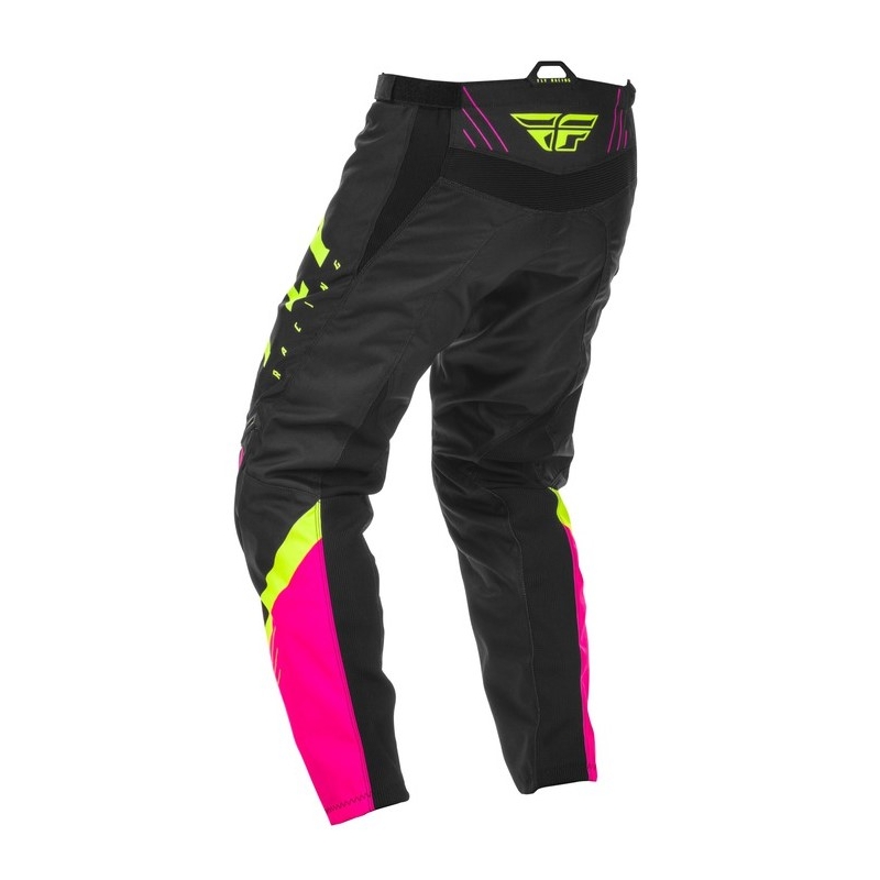 Motocrossowe spodnie FLY Racing F-16 2020 różowo-czarno-fluo żółte