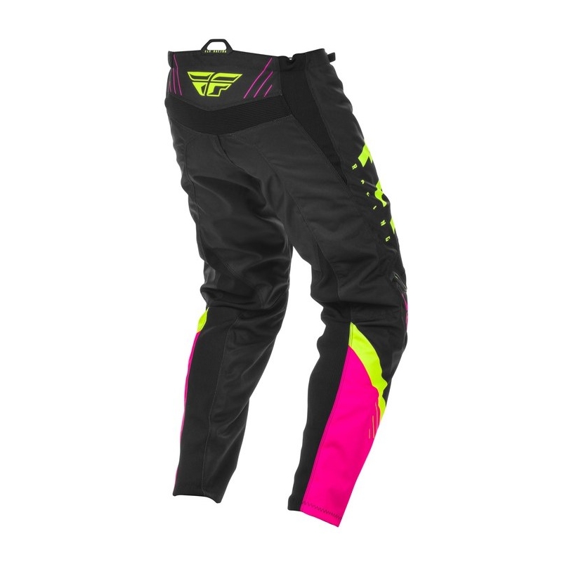Motocrossowe spodnie FLY Racing F-16 2020 różowo-czarno-fluo żółte