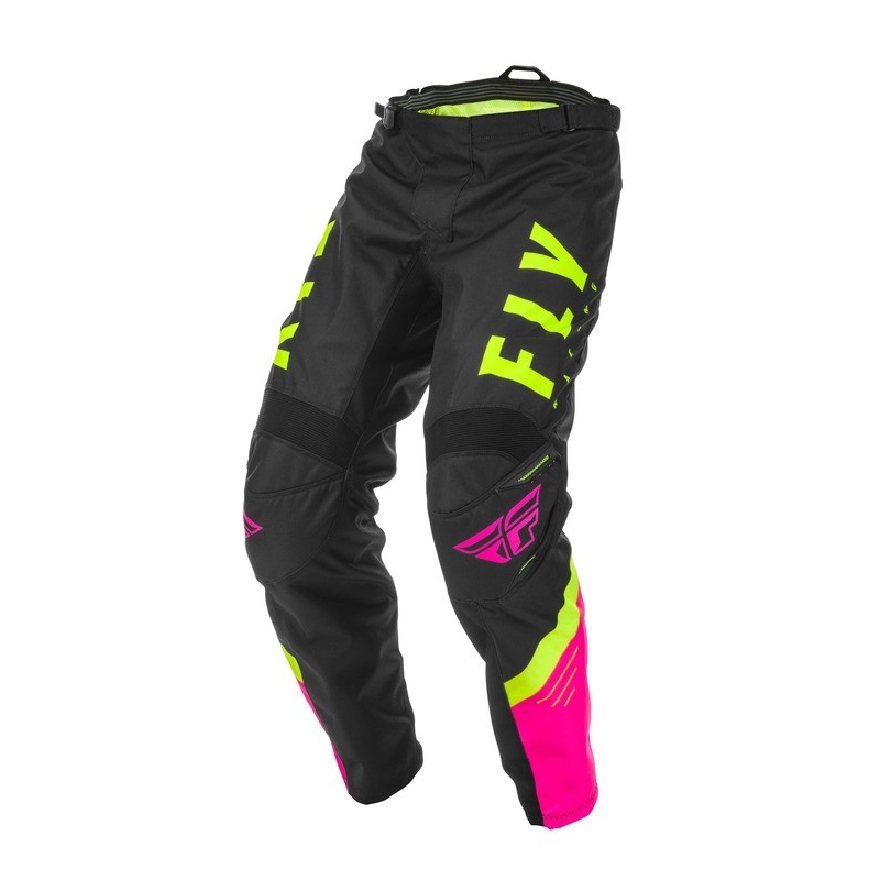 Motocrossowe spodnie FLY Racing F-16 2020 różowo-czarno-fluo żółte