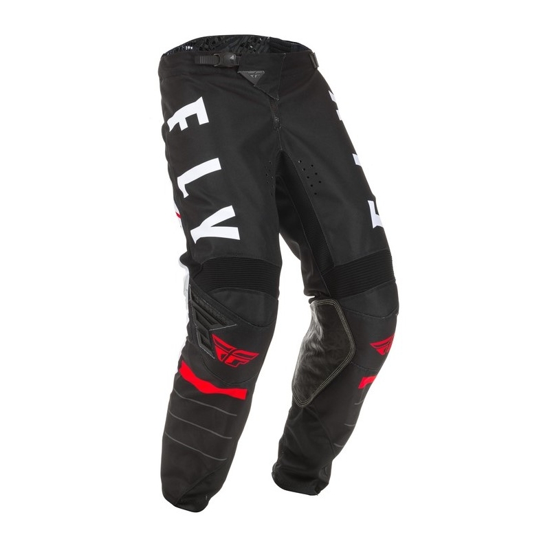 Motocrossowe spodnie FLY Racing Kinetic K120 czarno-biało-czerwone