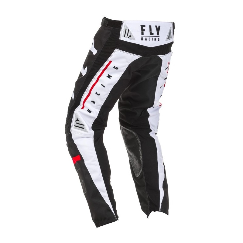 Motocrossowe spodnie FLY Racing Kinetic K120 czarno-biało-czerwone