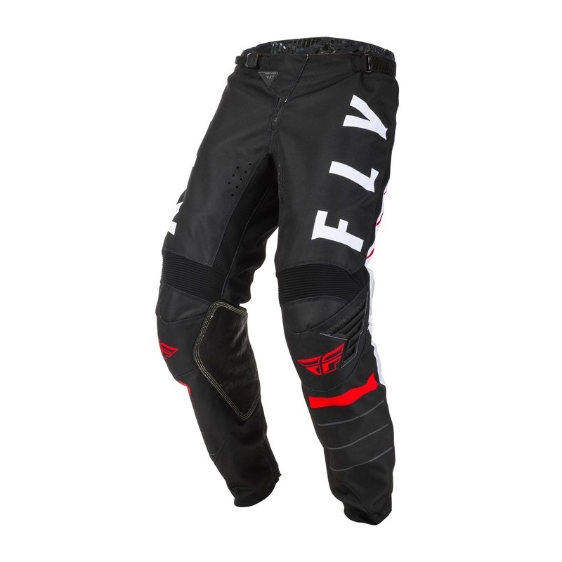 Motocrossowe spodnie FLY Racing Kinetic K120 czarno-biało-czerwone