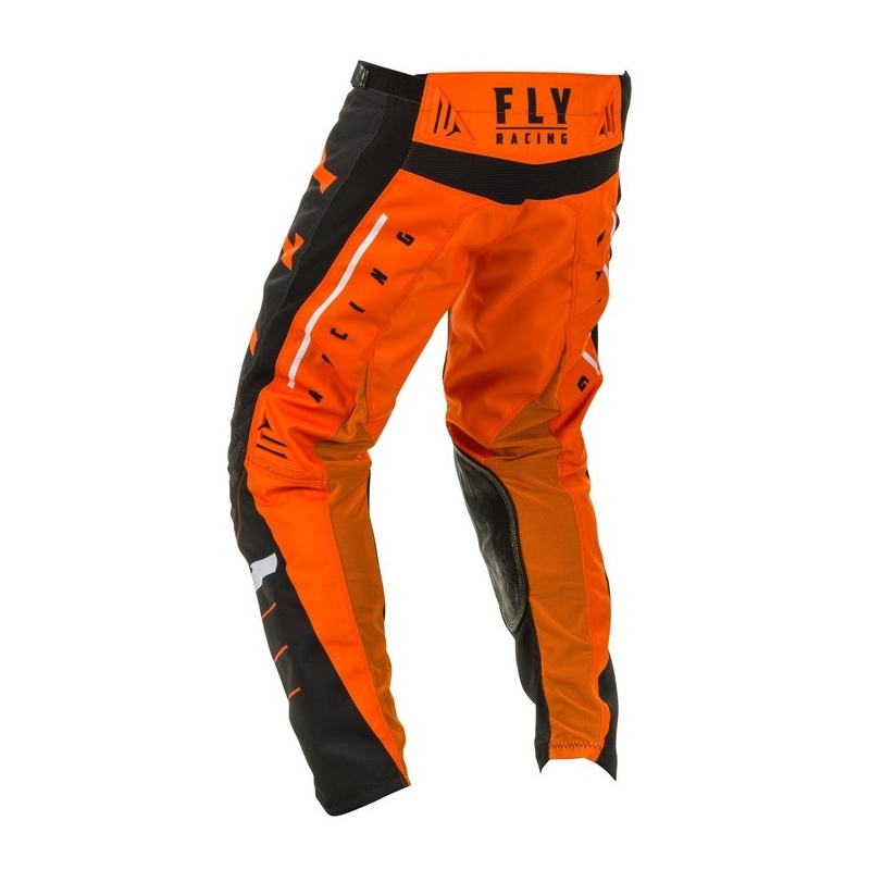 Motocrossowe spodnie FLY Racing Kinetic K120 pomarańczowo-czarno-białe
