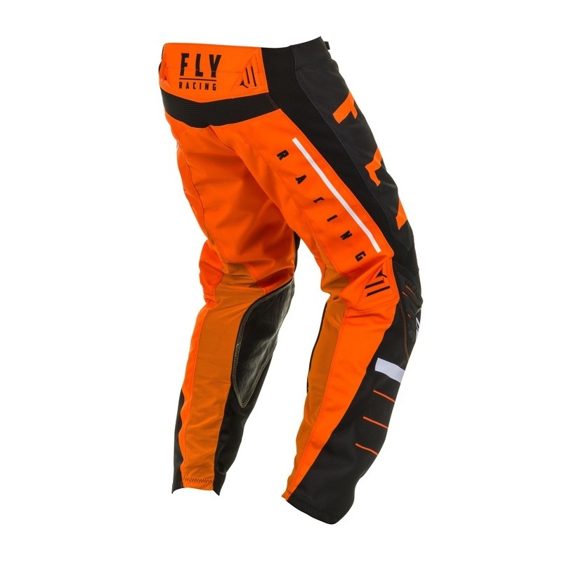 Motocrossowe spodnie FLY Racing Kinetic K120 pomarańczowo-czarno-białe