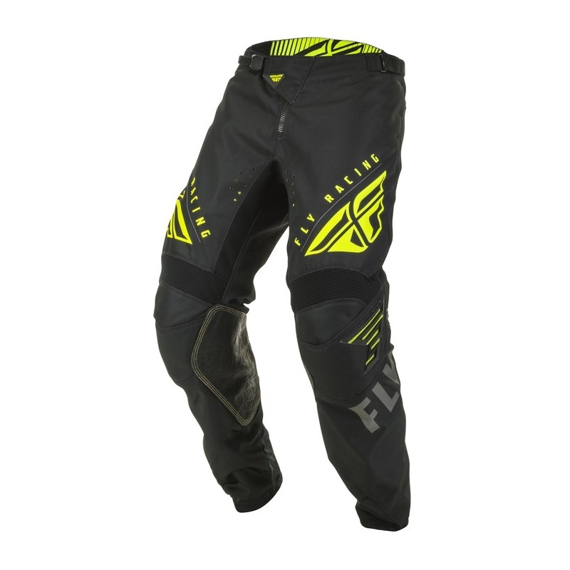 Motocrossowe spodnie FLY Racing Kinetic K220 czarno-szaro-fluo żółte