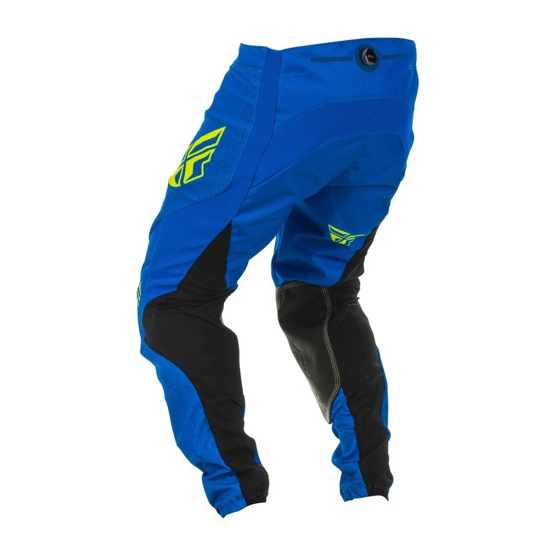 Motocrossowe spodnie FLY Racing Lite 2020 niebiesko-czarno-fluo żółte