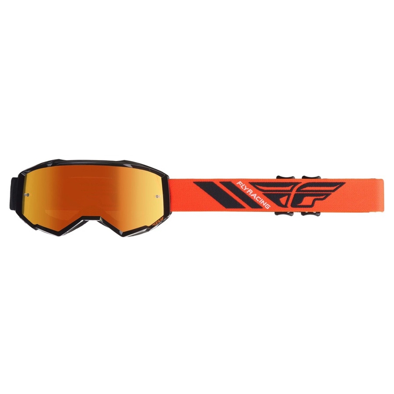Gogle motocrossowe FLY Racing Zone 2019 orange-black (orange chrome plexi)