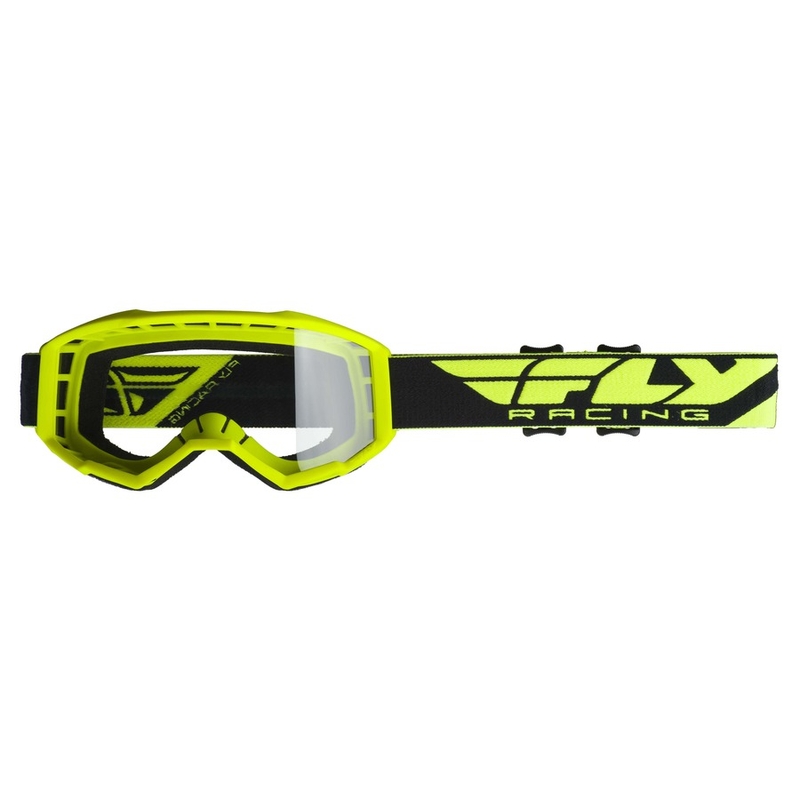 Gogle FLY Racing Focus 2019 czarno-fluo żółte (przezroczysta szyba) wyprzedaż