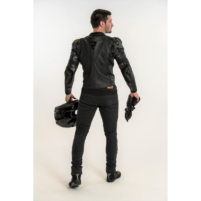 Skórzana kurtka motocyklowa Rebelhorn Rebel czarna