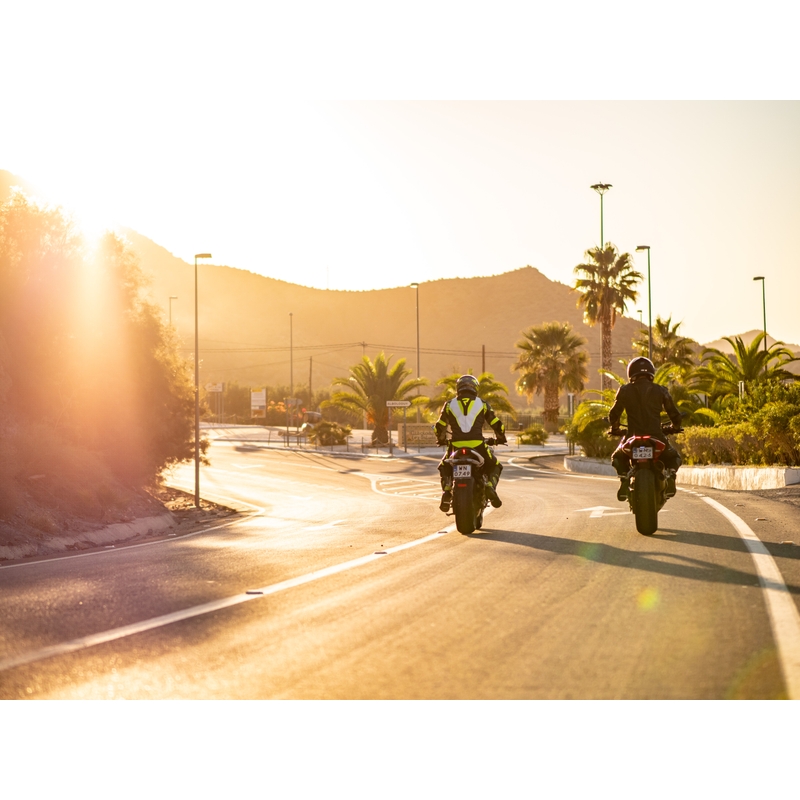 Kombinezon motocyklowy Rebelhorn Rebel czarno-biało-fluo żółty wyprzedaż