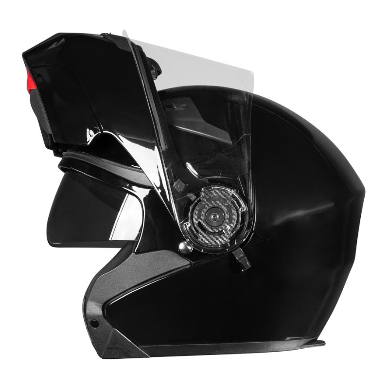 Czarny kask motocyklowy Ozone Wind