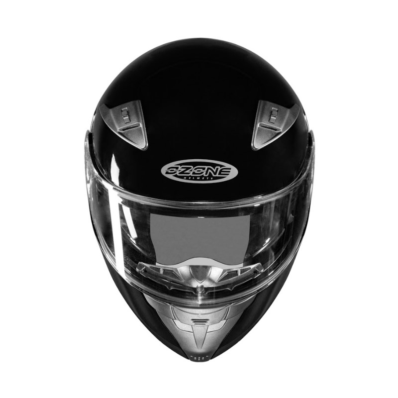 Czarny kask motocyklowy Ozone Wind