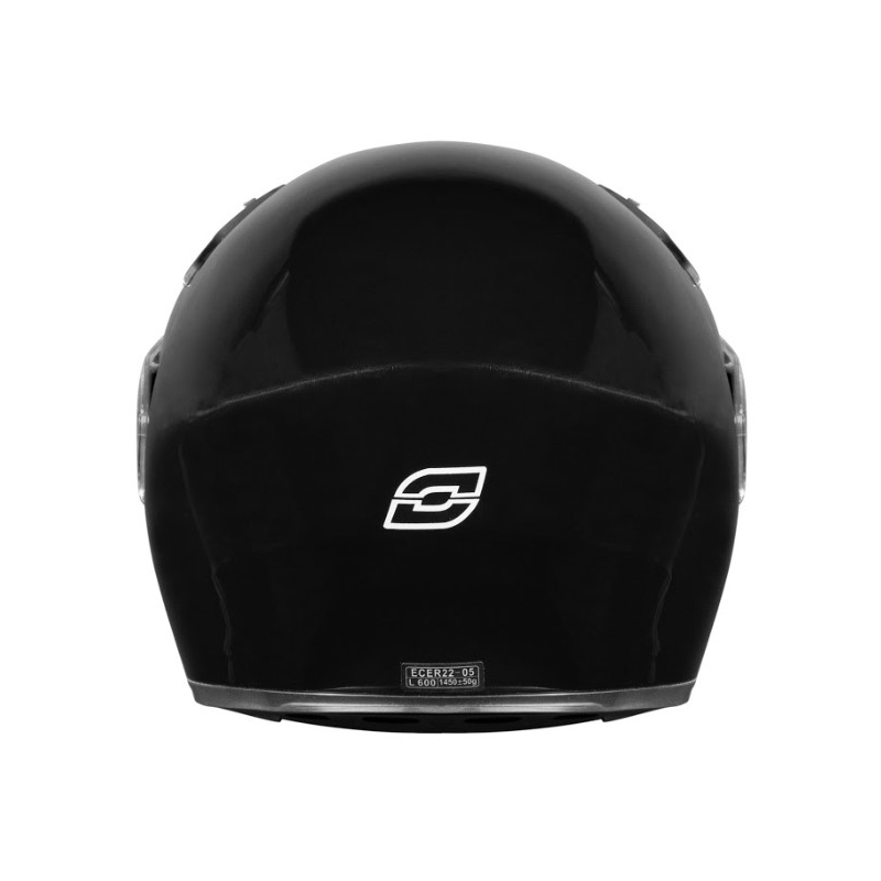 Czarny kask motocyklowy Ozone Wind