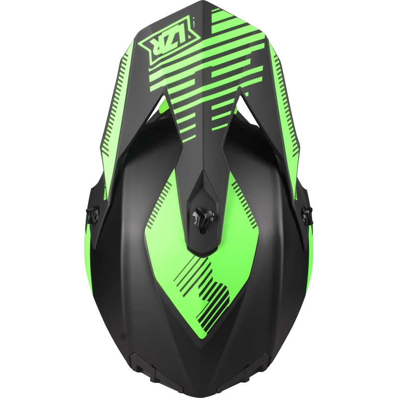 Motocrossowy kask Lazer OR-3 PP3 czarno-fluo zielony