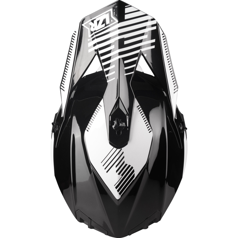 Motocrossowy kask Lazer OR-3 PP3 czarno-biały