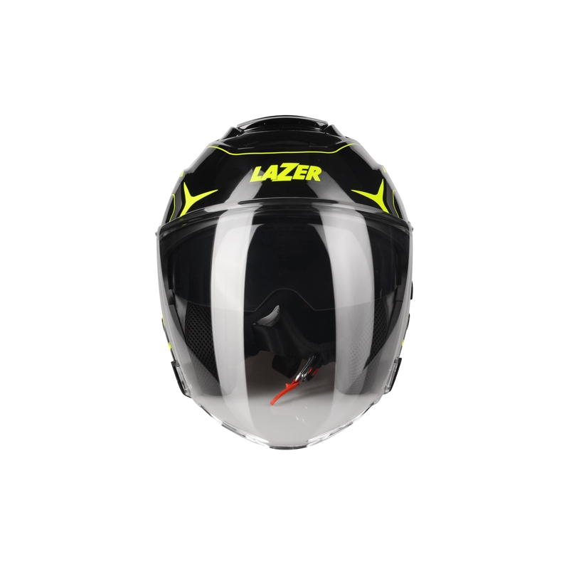 Otwarty kask motocyklowy Lazer Tango S Hexa czarno-fluo żółty