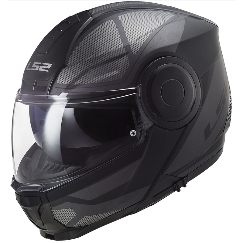 Szczękowy kask motocyklowy LS2 FF902 Scope Axis czarno-tytanowy
