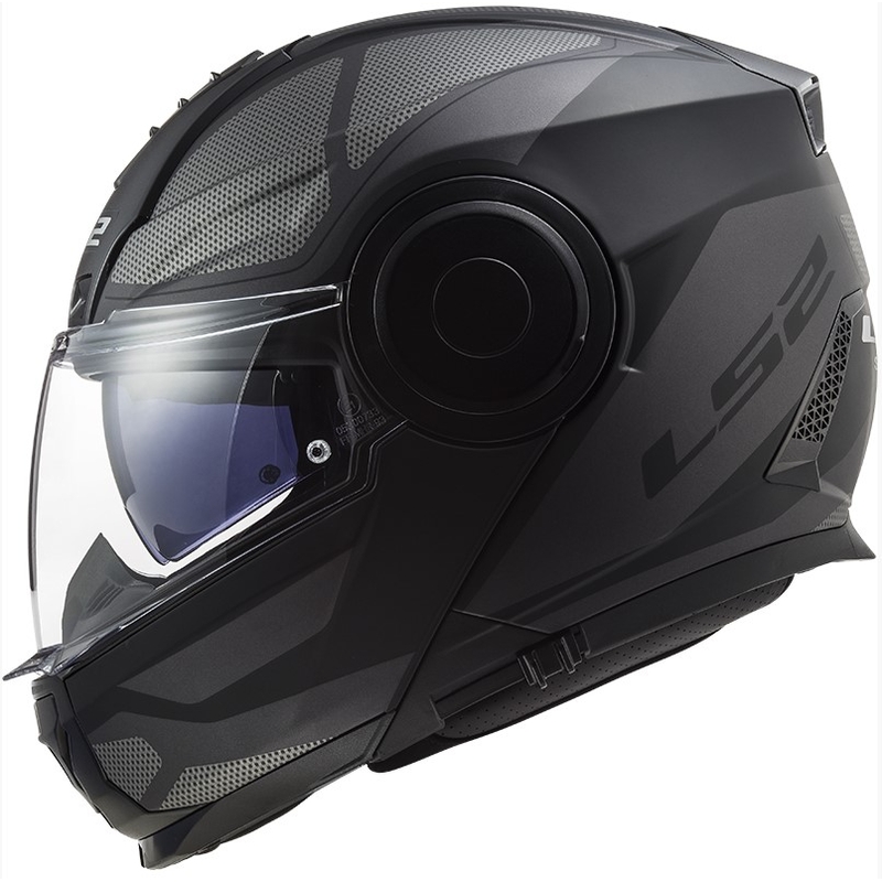 Szczękowy kask motocyklowy LS2 FF902 Scope Axis czarno-tytanowy