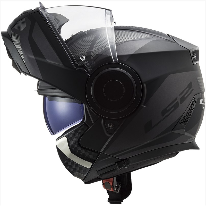 Szczękowy kask motocyklowy LS2 FF902 Scope Axis czarno-tytanowy