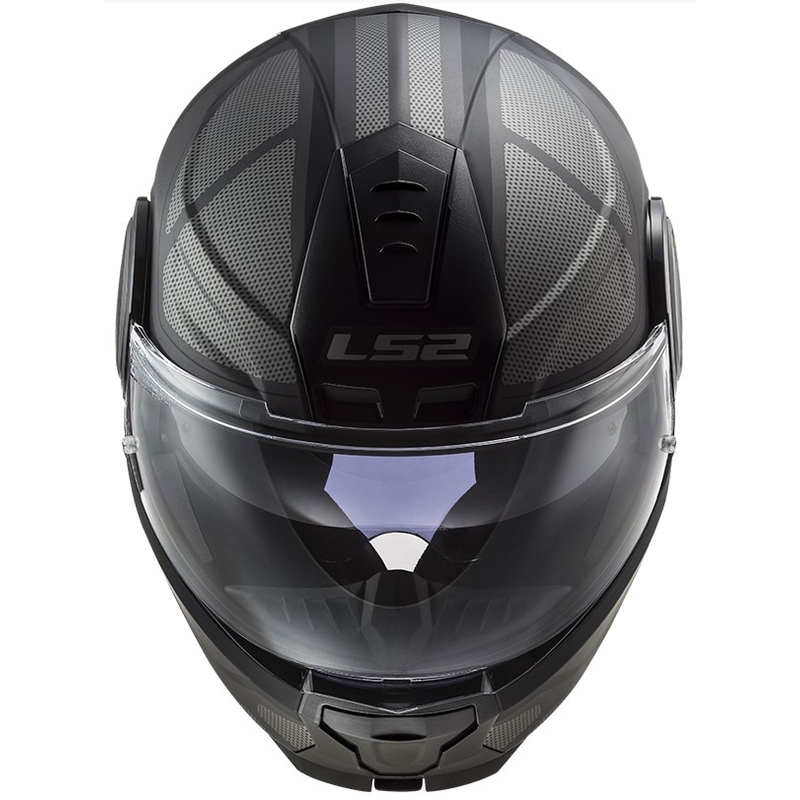 Szczękowy kask motocyklowy LS2 FF902 Scope Axis czarno-tytanowy