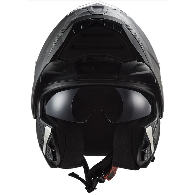 Szczękowy kask motocyklowy LS2 FF902 Scope Axis czarno-tytanowy