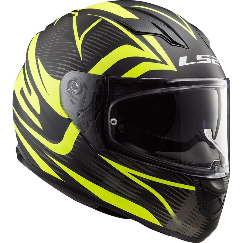 Integralny kask motocyklowy LS2 FF320 Stream Evo Jink czarno-fluo żółty