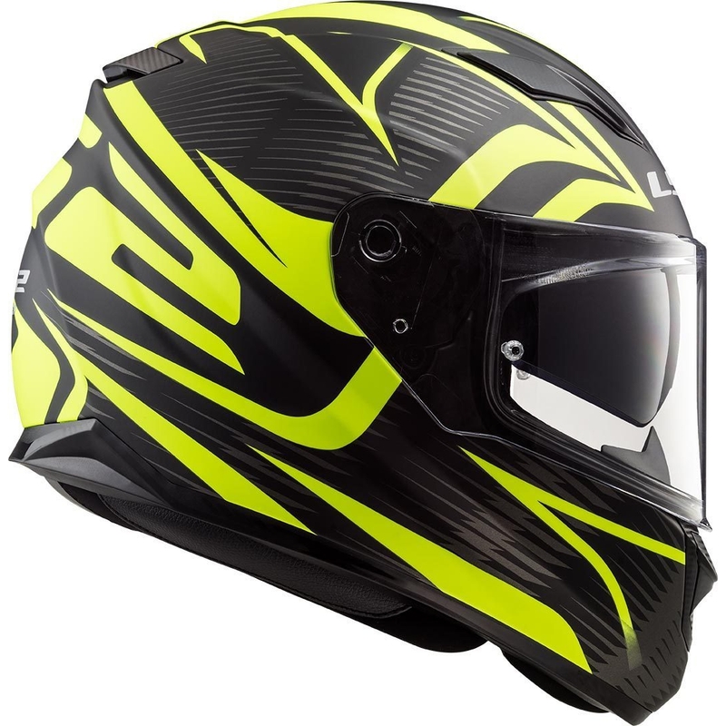 Integralny kask motocyklowy LS2 FF320 Stream Evo Jink czarno-fluo żółty