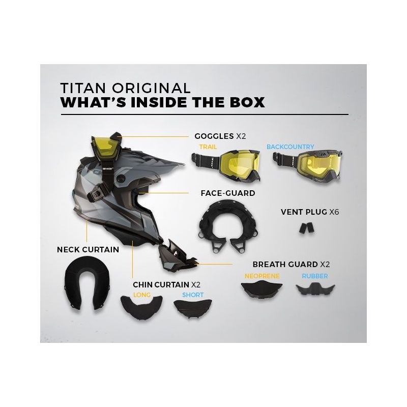 Motocrossowy kask CKX Titan Ori DL Sidehill wyprzedaż
