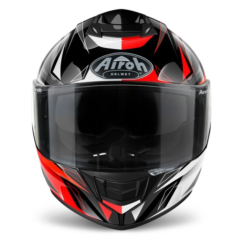 Integralny kask motocyklowy Airoh ST 501 Thunder czerwono-czarno-biało-szary