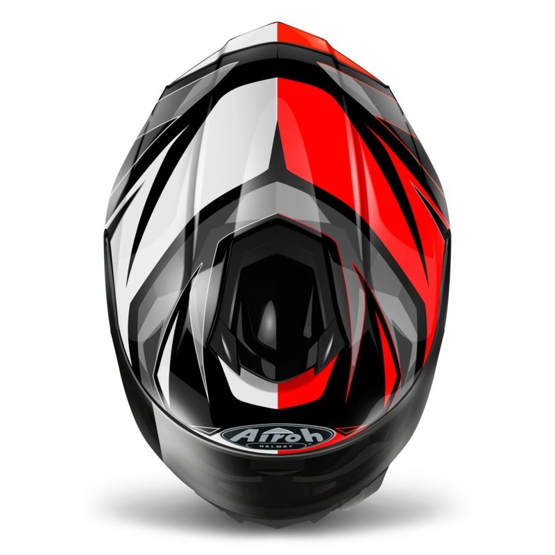 Integralny kask motocyklowy Airoh ST 501 Thunder czerwono-czarno-biało-szary