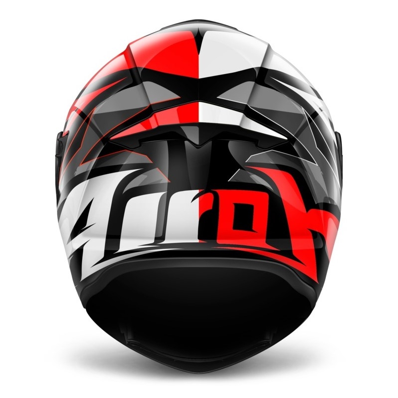 Integralny kask motocyklowy Airoh ST 501 Thunder czerwono-czarno-biało-szary