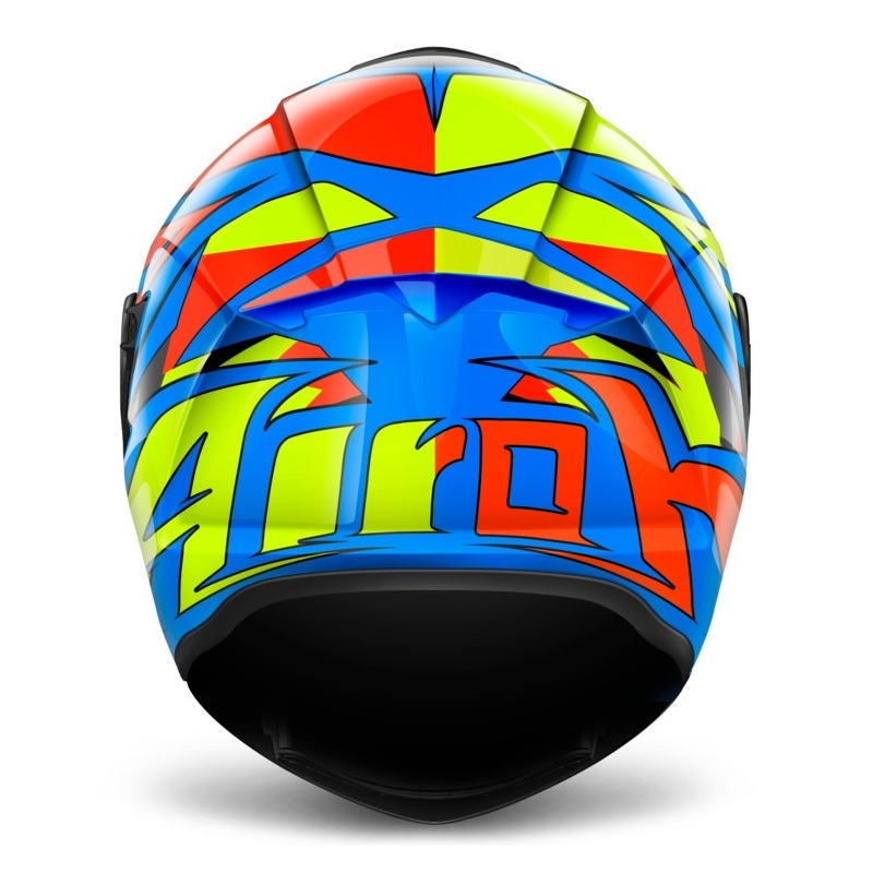 Integralny kask motocyklowy Airoh ST 501 Thunder niebiesko-żółto-czerwony