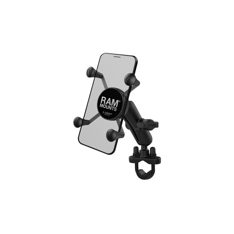 RAM Mounts X-Grip uchwyt na telefon komórkowy do kierownicy o średnicy 12,7-31,75 mm