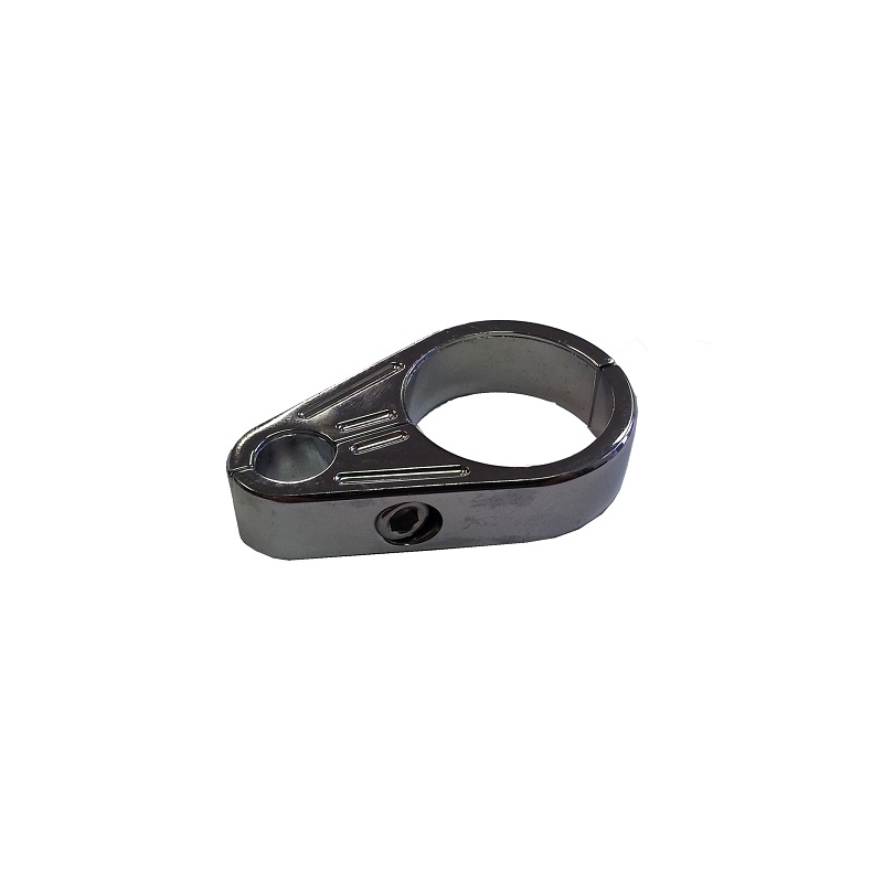 Uchwyt kabli chrom – kierownicae 25,4 mm