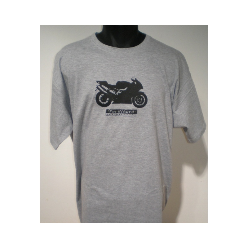 Męskie koszulki ForBikers-Supersport szary -. Vel XL
