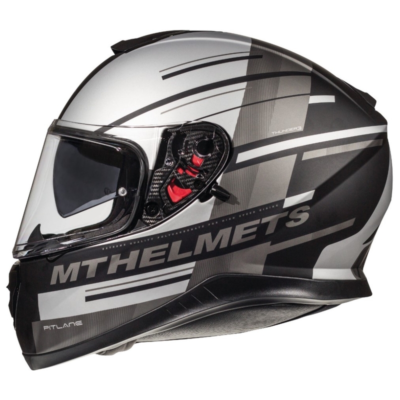 Integralny kask motocyklowy MT Thunder 3 SV Pitlane czarno-szary