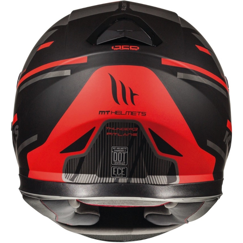 Integralny kask motocyklowy MT Thunder 3 SV Pitlane czarno-czerwony wyprzedaż