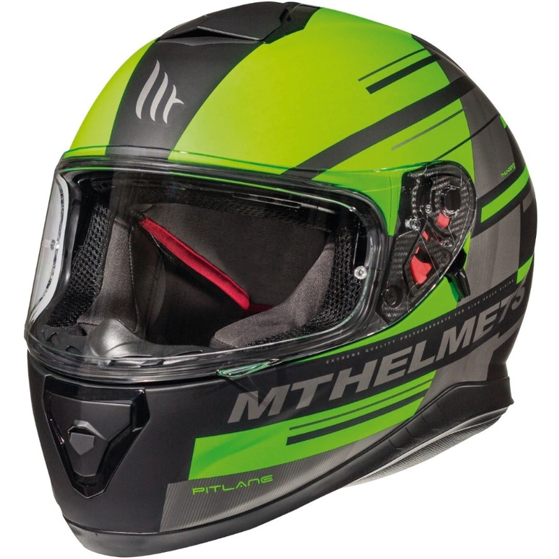 Integralny kask motocyklowy MT Thunder 3 SV Pitlane czarno-fluo zielony wyprzedaż